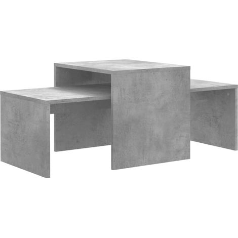 Set tavolino da caffè 100 x 48 x 40 cm multistrato grigio 020042099