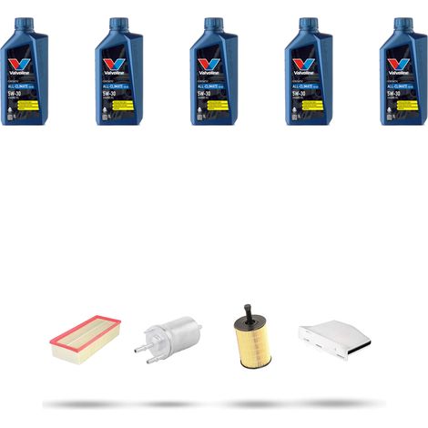 Kit tagliando 4 FILTRI e 5L OLIO compatibile con Seat Leon II (1P1) 1.9 TDI 66kw dal 2007 (1/5)