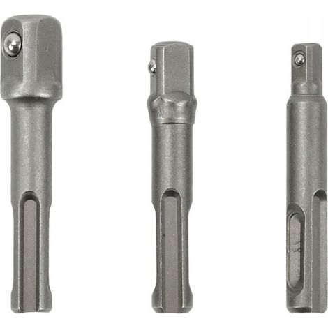 Adattatore per trapano Geko g40054 acciaio cromo vanadio 3 pezzi (1/3)