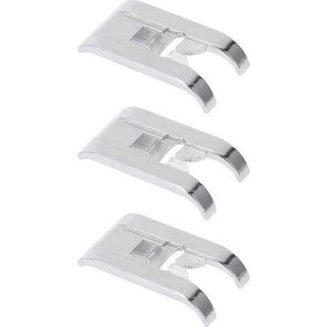 Lot de 3 pieds zigzag en acier inoxydable multifonctions universels légers et durables pour machine à coudre domestique (1/5)