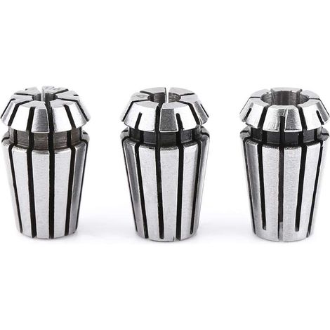 ER11 CNC-Spannzange, 3 Stück 1/8 Zoll Federspannzangen ER11 (3,175 mm) 4 mm 6 mm ER11 Federspannzange Werkstückspannung Gravierspannzange Fräs- und Drehmaschinenwerkzeug (1/5)