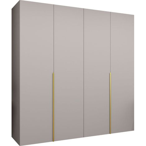 Armoire Hartford 537, Cachemire, 202x200x52cm, Portes d'armoire: Avec des charnières, Nombre d'étagères: 0 (1/5)