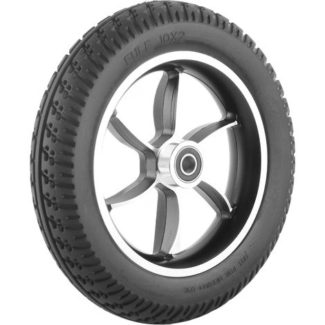 10-Zoll-Vollgummireifen, aufblasbare Lenkrolle für elektrische Vorderräder, 12-mm-Lager 6001 (1/5)