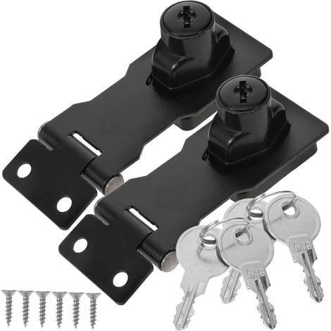 BESTYASH Lot de 2 verrous sécurité réglables pour portes placards (1/5)