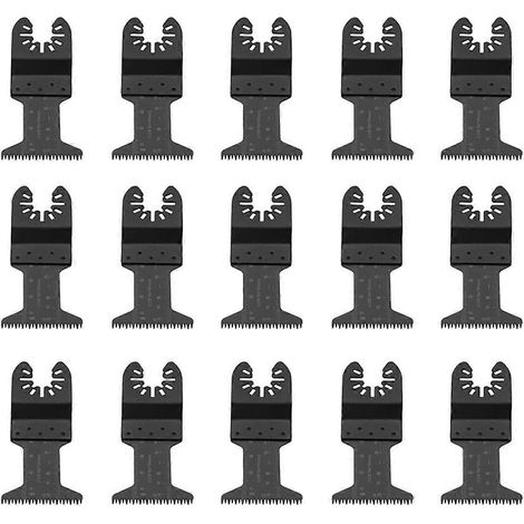 15 lames de scie oscillantes multifonctions standard à grandes dents pour outils électriques