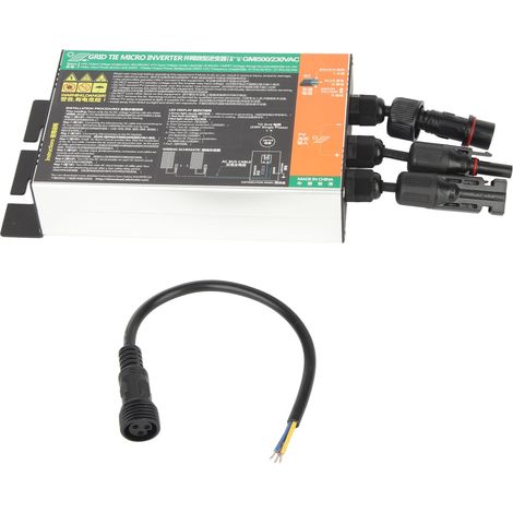 Micro-onduleur Solaire GMI 500W Protection Tension/Courant/Température/Anti-Îlotage Onde Sinusoïdale AC220V (1/5)