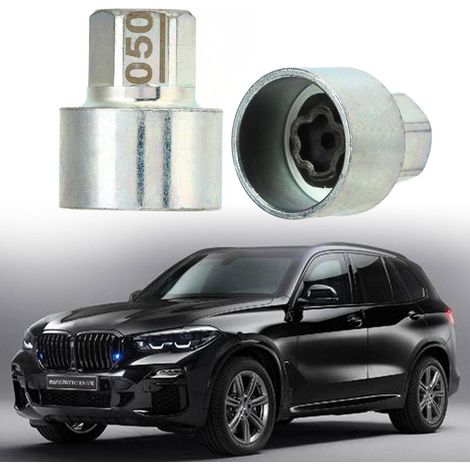 Douille antivol pour boulon de roue et outil de démontage des boulons de roue compatibles avec les BMW Série 1/3/5/6/7 X4 X5 X6 Z4 ( ) 050 (1/5)