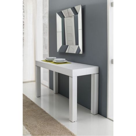 Consolle 600 BIG Larga 110cm bianco frassinato 3 metri (1/2)