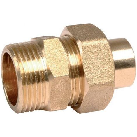 Union droit à souder 341GCU femelle à souder Ø42 - mâle à visser 1"1/2 - THERMADOR 341GC4240