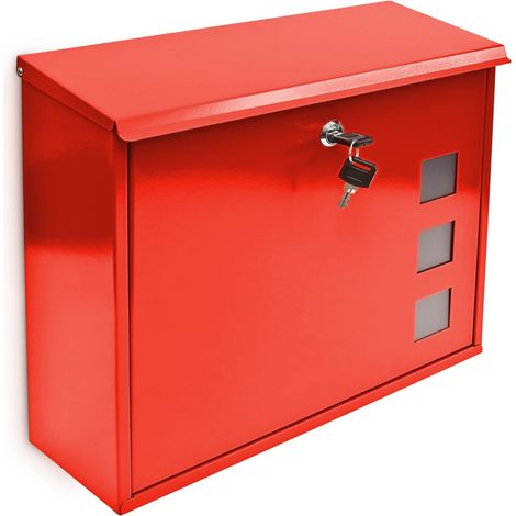 Buzon metalico con 3 ventanas de visualizacion (1/4)