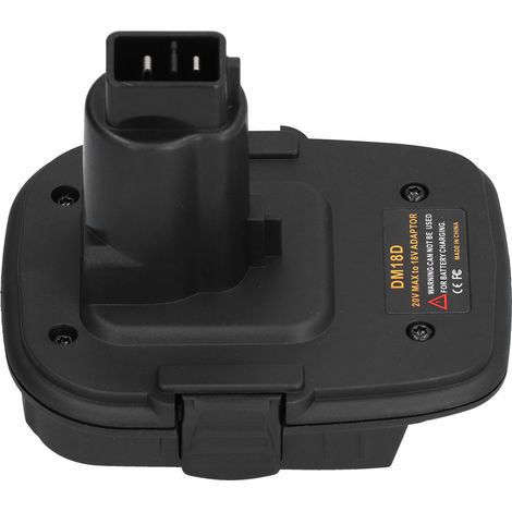 Adaptateur Convertisseur Batterie 18V avec Connecteur d'Alimentation pour Perceuse Milwaukee DM18D (1/5)