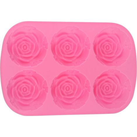 Pink Silicone Chocolate Mold, Rose Molding for Pantry, Freezer, Chocolate Molds (1/4)