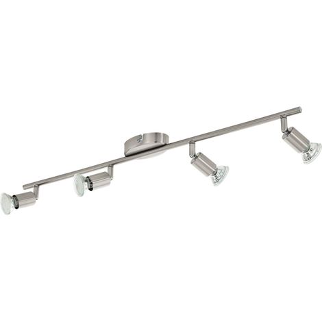 LED Plafonnier, lampe de plafond 4 spots, projecteur en métal (1/5)