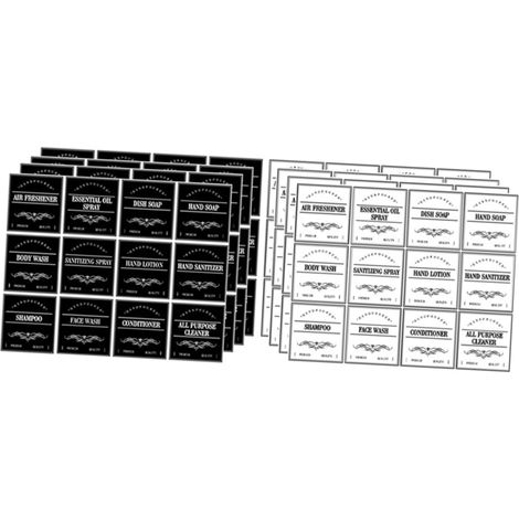 Wasserdichte Etiketten zur Organisation von Badezimmer und (1/5)