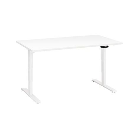 Bureau réglable en hauteur électrique blanc ARCH Ergo Premium 140 x 80 cm - blanc - Maxiburo