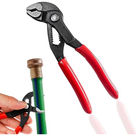 Pince Multiprise, 130 mm Pince Plombier, Pi nces Multip rise, Pince Plombier, Cobra, Pince à rainure et languette auto-ajustable pour tuyaux, raccords, Ouverture maximale 25 mm (1/5)
