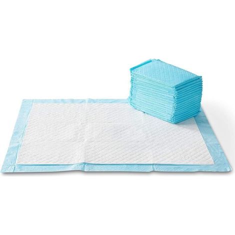 Preisgünstige blaue Welpen-Trainingsunterlagen (60 cm x 60 cm), auslaufsicher, super saugfähig und schnelltrocknend, 40 Stück (1/5)