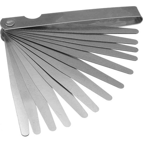 Jauge d'épaisseur RS PRO, Métrique, 13 lames 5mm ( Prix pour 1 )