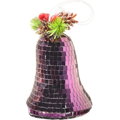 PurpleChristmas Hanging Decorations compatible with Festive Glass Bauble with Light Reflectings (1/5)