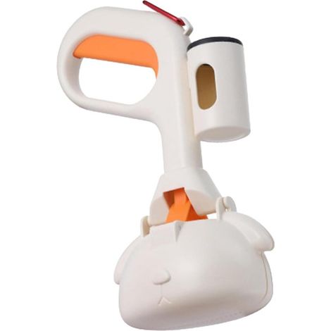 Pala portátil para recoger excrementos de perro - Recogida de desechos de mascotas - Diseño irrompible - 24 cm de largo - Beige (1/5)