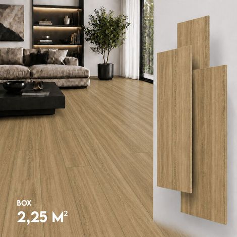 SPC Klick Hart Vinylboden, Wasserfest, Bodenbeläge, 4mm + 1mm Unterlage, Box 2,25 m² Namur Nutmeg (1/5)