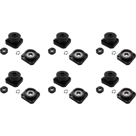 6X FK12 Support pour Vis Une Billes 1605 FK12 Côté Fixe FF12 Côté Flottant pour Pièces CNC Accessoires pour Machines-Outils (1/5)