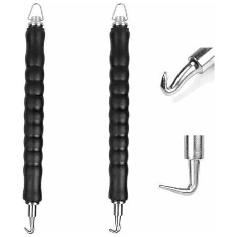 2PCS Torsadeuse de Torsion de Fil, Lieur Automatique Fil Fer pour Barre d'armatureen, Twister Crochet Droits et Torsadeuse de Fil Courbes Outils (1/4)