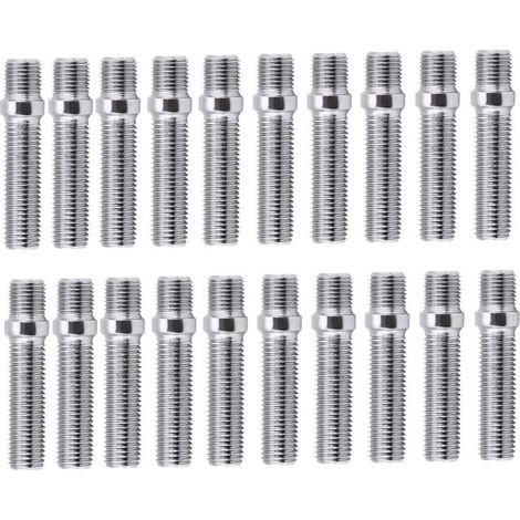 20 pcs 50mm prolongateurs adaptateurs vis jante 12x1.5 vers 12x1.5 conversion goujons élargis pour Audi A4 1998-2008 (1/5)