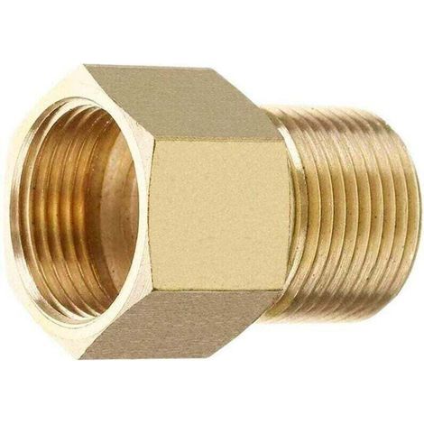 Messing-Hochdruckreiniger-Kupplung, metrischer M22 15 mm Außengewinde-Schlauchadapter auf M22 14/15 mm Innengewinde (1/5)