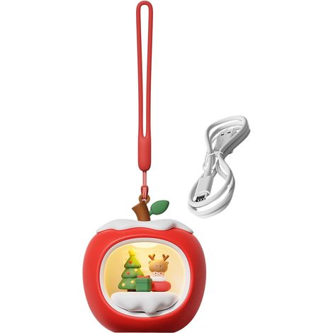 Veilleuse Mignonne Veilleuse 3D Maison Fruit Avec Dragonne (1/5)