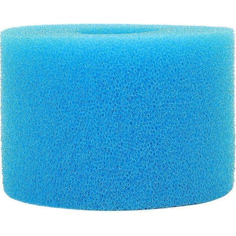 Waschbares Poolfilterelement, wiederverwendbare konzentrische Schwammsäule für Schwimmbecken, Blau
