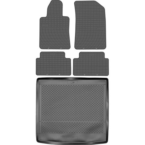 Juego de alfombrillas de goma para Peugeot 508 I SW Kombi (2014-2018) + alfombrilla para el maletero. (1/5)