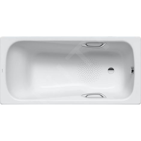 Baignoire Dyna Set Star blanche alpine antidérapante 160x70cm (1/2)
