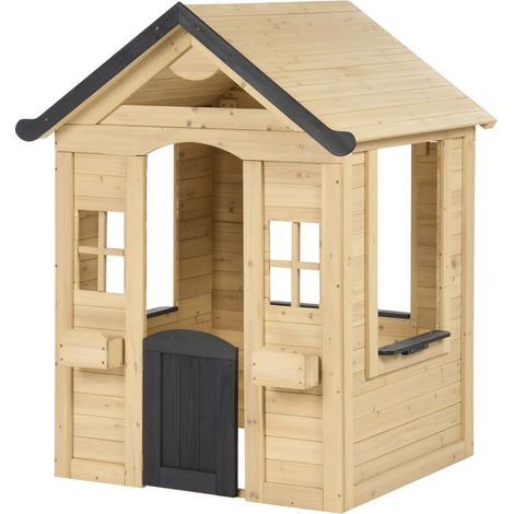 Garten Spielhaus SUTERA Tannenholz Hellbraun (1/5)