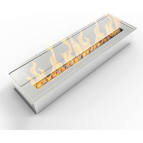 Dmora - Bruciatore Sardi, Fornello, Elemento riscaldante, Inceneritore, Made in Italy, 18x61 h10 cm, Argento
