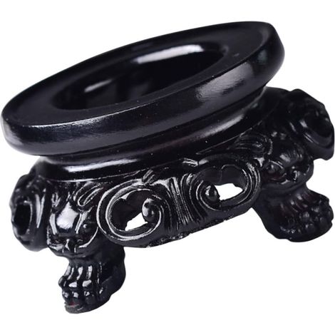 Support pour boule de cristal creuse 9 cm, socle décoratif en résine (1/5)