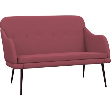 Panca/panca 110 x 76 x 80 cm tessuto rosso bordeaux 020010509