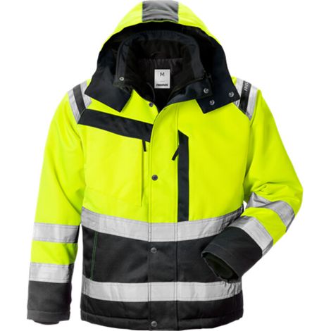 [NEUWERTIG] Fristads Winterjacke Jacke High Vis Arbeitsjacke Größe M Warnschutz Gelb/Schwarz B-Ware