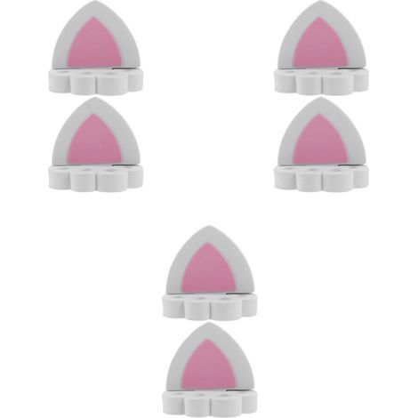 6Pièces Oreilles De Chat Ludiques Accessoires Extérieur Auto Plastique (1/2)