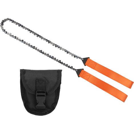 Mini-Handkettensäge für Camping und Survival, 33 Zähne, Orangenholzschneidwerkzeug
