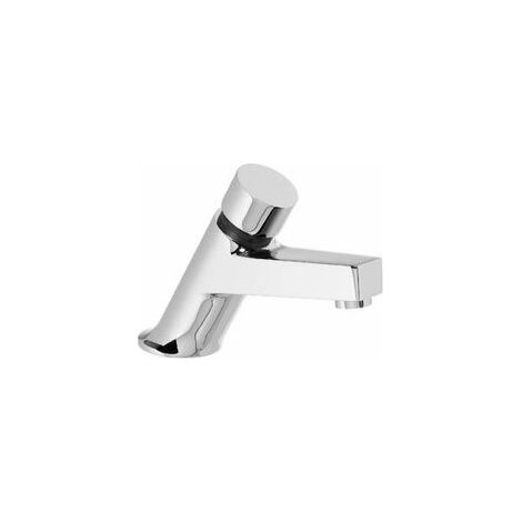 Robinet temporisé pour lavabo une seule eau Fermeture automatique à 6 secondes - TRES 01210303 (1/3)