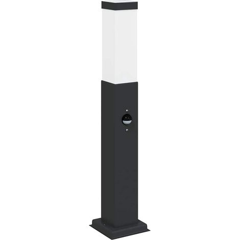 Baliza luminosa con sensor de 50 cm, color negro, IP44 vidaXL