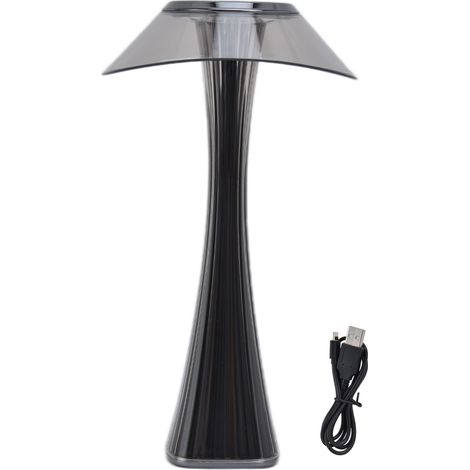 Berührungsempfindliche LED-Tischleuchte mit USB-Ladeanschluss, sanftes und dimmbares Licht, himmelgrau, dekorative Leselampe (1/5)