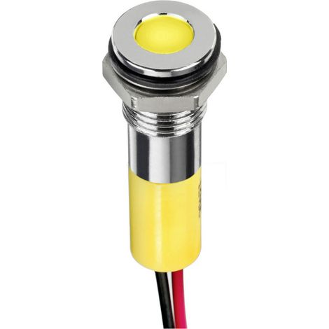 APEM Q8F1CXXY24E LED-Signalleuchte Gelb  Flush      6 mcd