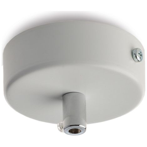 Rosone multicavo in ferro bianco diametro 8 con 1 foro H.3 - Ø8