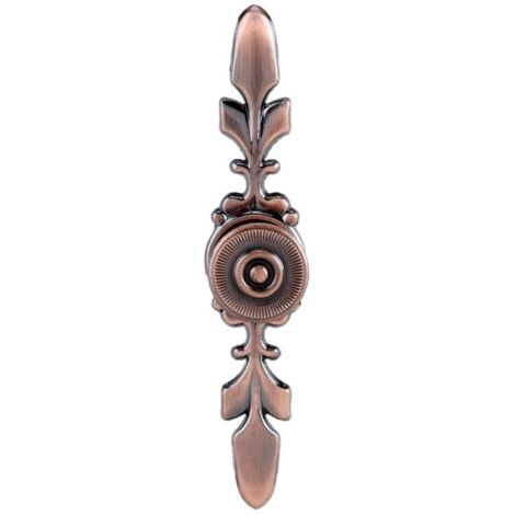 Poignée de meuble européenne pour tiroir, armoire, bureau, porte, décoration d'intérieur, bronze rouge (1/4)