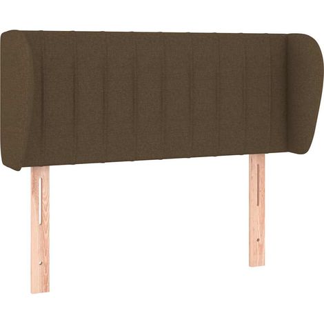 Maison Exclusive - Cabecero de tela marrón oscuro 83x23x78/88 cm (1/5)