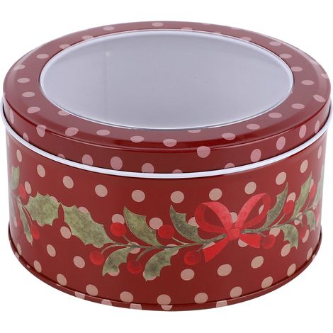 Boîte De Rangement Bonbon Homme De Neige Rouge - Décoration Noël Fête Famille - Conteneur Cadeau Cookies - 1 Pièce (1/5)
