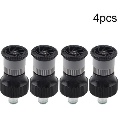 GARRYFIZH Buse d'arrosage en plastique pour jardin, outil d'irrigation, filetage femelle G1/2 po DN15, lot de 4 arroseurs enterrés, buse réglable, pour pelouses (1/5)