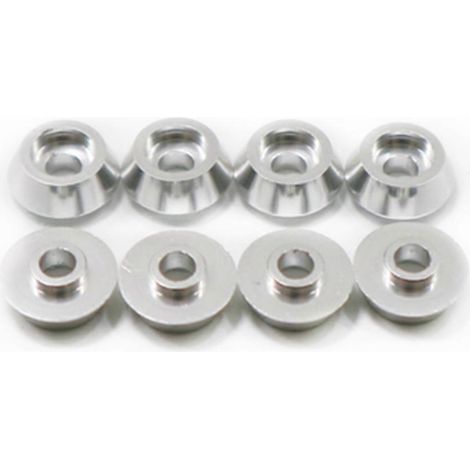 Lot de 8 rondelles de calage, joints et supports de vis de bielle en métal pour WPL C14 C24 C34 C44 MN D90 D91 D99S RC Carsilver (1/4)